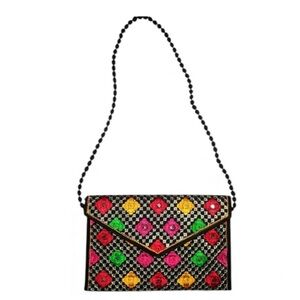 Colorful purse/clutch with diamond design